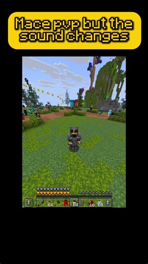 Mace PvP Challenge with Random Sounds in Minecraft
