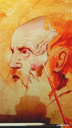 Oil on canvas master copy tutorial !!//#portrait #painting #oilpainting #art #portraitpainting