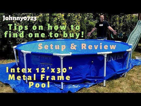 Intex 12'x30" Metal Frame Pool, above ground pool - How to find one for sale, Pool Overview & Review
