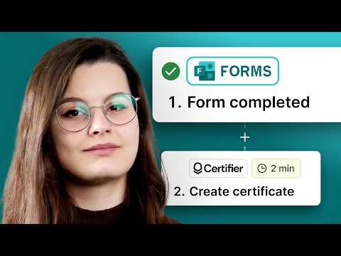 How to Auto-Generate Certificates from Microsoft Forms!