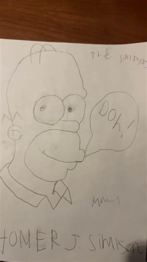 How to draw the Simpsons character Homer from “The Simpsons” animated Disney show