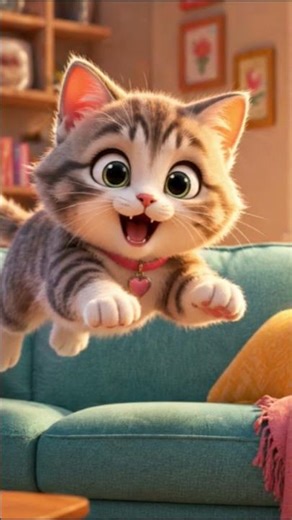 Meow Meow Billi Karti Meow | Cute Cat Rhymes for Kids | 3D Animated Nursery Rhyme 🐱🎶