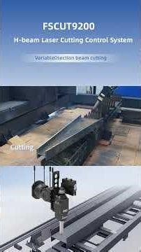 Variable‑section Beam Cutting #taperedcut #lasercutting #automation #bevelcutting #hbeam #cypcut