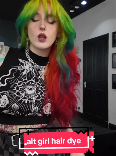 dyeing your hair is poisonous and thank god X #yellowhairdontcare #althairdye #orangehairdye #pinkhairgirl #gothgirlhair alt hair dye inspo hair dye poisonous alt girl hair dye