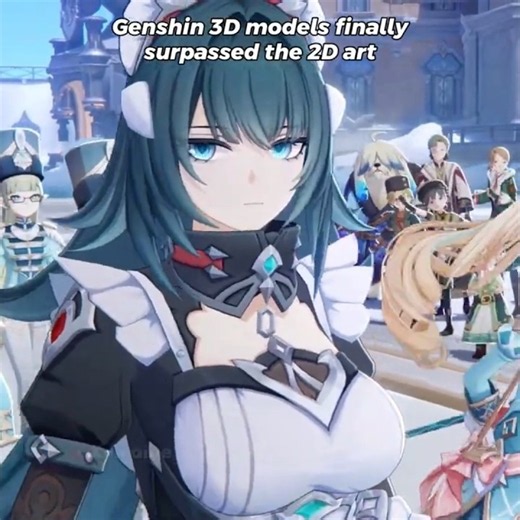Genshin 3D Models Finally Look Better Than the 2D Art #shorts