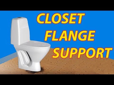 Closet Flange Support for Wobbly Toilets, Cut-Out-Holes, and Rotted Floors