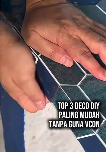 Dah tau 3 produk mudah ni boleh cuba diy dekat rumah ya #tilestickers #marblesticker #vinyl #homedecor #valoobuy