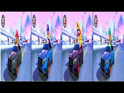 Mario vs Waluigi vs Wario vs Luigi 200cc Race I Mario Kart 8 Deluxe
