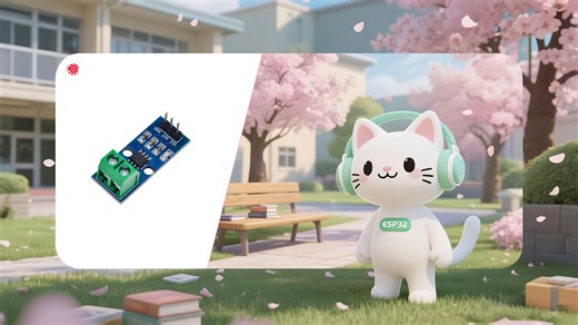 87、micropython esp32 acs712系列霍尔效应线性电流传感器 ACS712ELCTR-05B/20A/40A模块