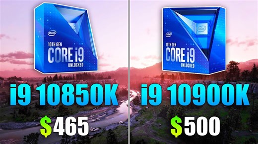 Core i9 10850K vs Core i9 10900K test in 10 games