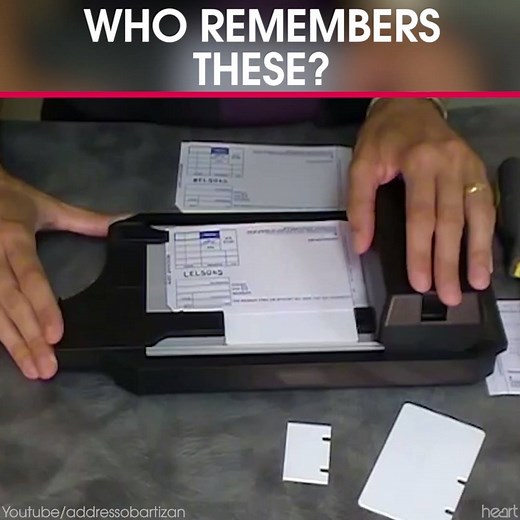 The Credit Card Manual Imprinter... how times change! | Heart