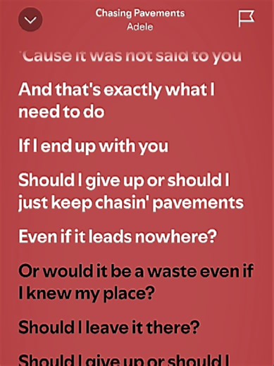 Chasing Pavements - Adele: Full Song and Lyrics