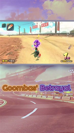 Goombas' Betrayal in Mario Kart World #shorts
