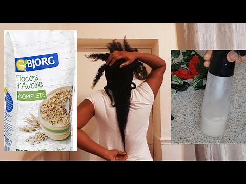 LE LAIT D'AVOINE POUR UNE POUSSE RAPIDE DES CHEVEUX CREPUS