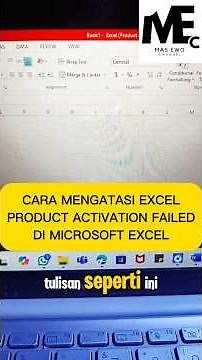 CARA MENGATASI PRODUCT ACTIVATION FAILED DI MICROSOFT EXCEL‼️#shorts #microsoftexcel #failed