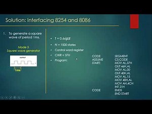 Interfacing of 8086 Microprocessor with Interval Timer 8254