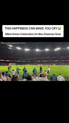 Mikel Arteta's Joyful Reaction to Max Dowman's Goal