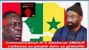Ababacar Mboup on a besoin un million de personnes que tout le monde soit prêt on fera face avec Macky Sall. ✊🏿✊🏿🇸🇳 | L’Ops Nationale