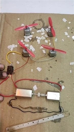 how to generate unlimited electricity with use double drone motor and gear with rack#viralshort