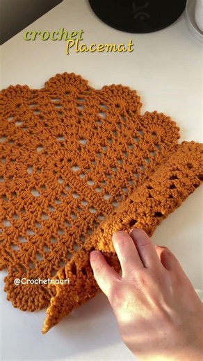Elegant Crochet Placemat Pattern #crochet #crochetideas #diy