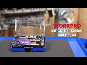 WORKPRO® Tools | 34 PCS Mini Socket Ratchet Wrench Set