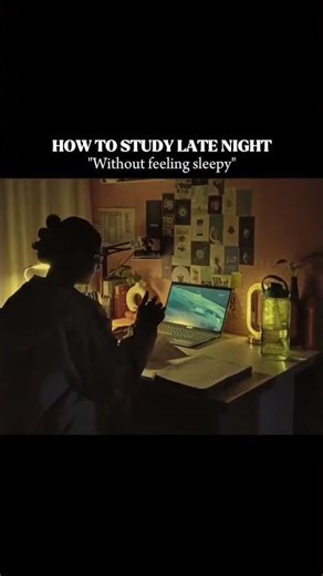 How To Study Late Night Without Feeling Sleepy 😴⚡ | Study Hacks