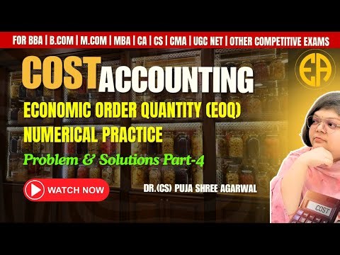 #10 EOQ & All Inventory Levels (ROL, Max, Min) | Advanced Questions Solved | Cost Accounting