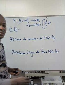 Domaine de définition fonction définie par une intégrale