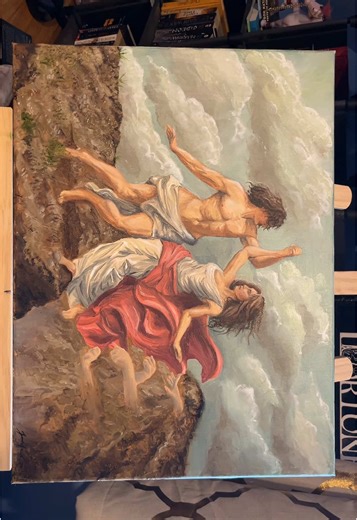 orpheus and eurydice #art #painting #greekmythology #orpheusandeurydice #oilpainting #fypシ #fyp