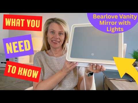 Vanity Makeup Mirror with 3-Color Lighting, Smart Touch, Dimmable, 360° Rotation - Honest Review