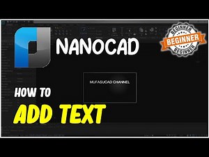 NanoCAD How To Add Text