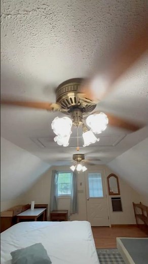 Dual 52inch Hunter low profile ceiling fans on medium. #ceilingfaninstallation