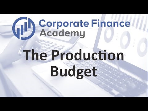 Production Budget - How to do a production budget