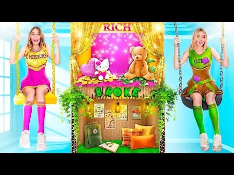 Poor Popular vs Rich Unpopular Cheerleader! Part 2 - Winning the Prom Competition