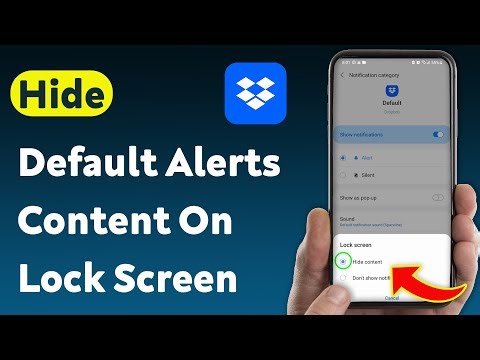 How To Hide Dropbox Default Notification Content On Lock Screen (Updated)