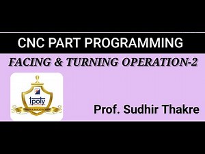 CNC part program for facing and turning operation on lathe machine/CNC turning program