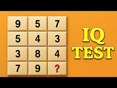 IQ test | Find the Missing Number in This Grid Challenge!