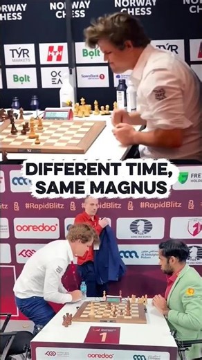 Magnus hits the table(s) — synchronized