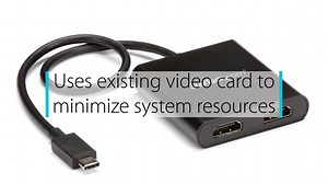 StarTech 2-Port Multi Monitor Adapter - USB-C to HDMI Video - MST Hub