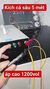 High-pressure 1200V electric fish shocker, capable of catching fish up to 5-7 meters deep. Contac...