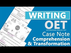 [𝗘𝗡𝗚𝗟𝗜𝗦𝗛] OET Writing : Case Note Transformation - 2 (Basic Skills)