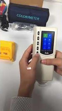 How to use NR110 Colorimeter to measure plastic sample
