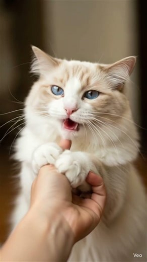 Ragdolls playing with humans