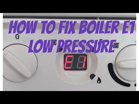 Boiler E1 Low pressure Error 2022 video