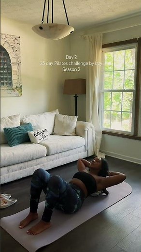 Day 2 of 25 day Pilates challenge by Izzy Season 2
