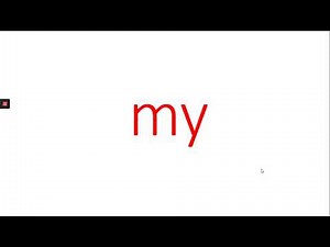 Set 1 red words Read, Write, Inc.