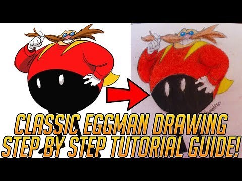 How To Draw Eggman - Step By Step Tutorial - (Tyson Hesse Sonic Mania)