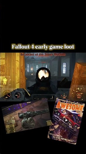 FO4 early game Minigun, Magazine, Rocket Luncher #fallout #games #gamingshorts