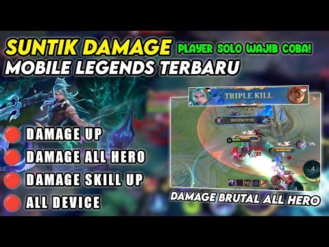 SETTING SUNTIK DAMAGE BRUTAL MOBILE LEGEND | EARLY GAME DAMAGE UP 