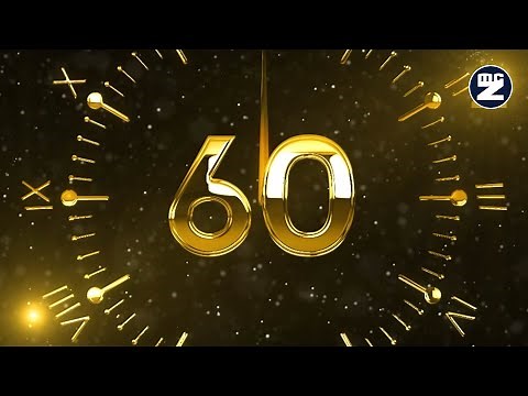 ✨ New Year 2026 Countdown • 60s Cinematic Golden Clock Intro for Midnight Moment